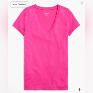 J. Crew Factory Vintage slub cotton V-neck tee medium